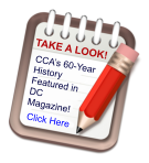 CCA’s 60-Year History  Featured in DC  Magazine! TAKE A LOOK! Click Here